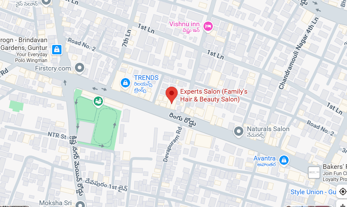 Map location of Guntur